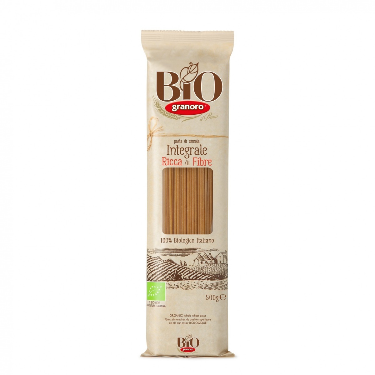 Pasta Grano Duro Spaghetti Integral Granoro 500g