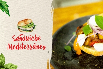 Sanduíche Mediterrâneo por Chef Dandhara Lino
