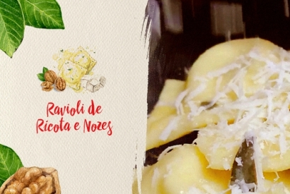 Ravioli de Ricota e Nozes por Chef Dandhara Lino